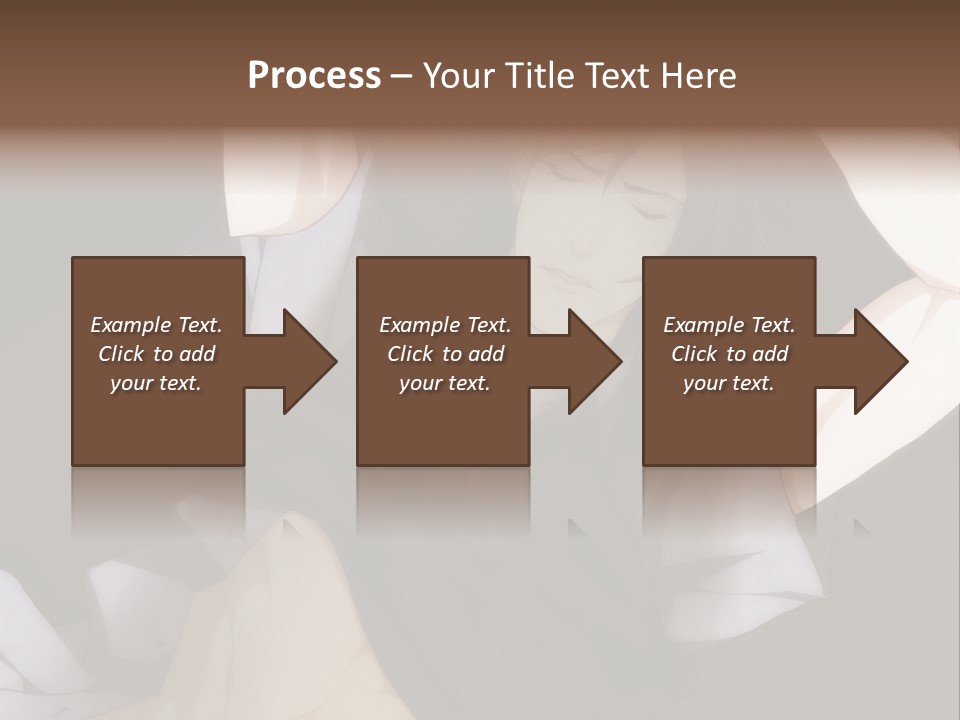 A Man Is Holding His Hands Behind His Head PowerPoint Template
