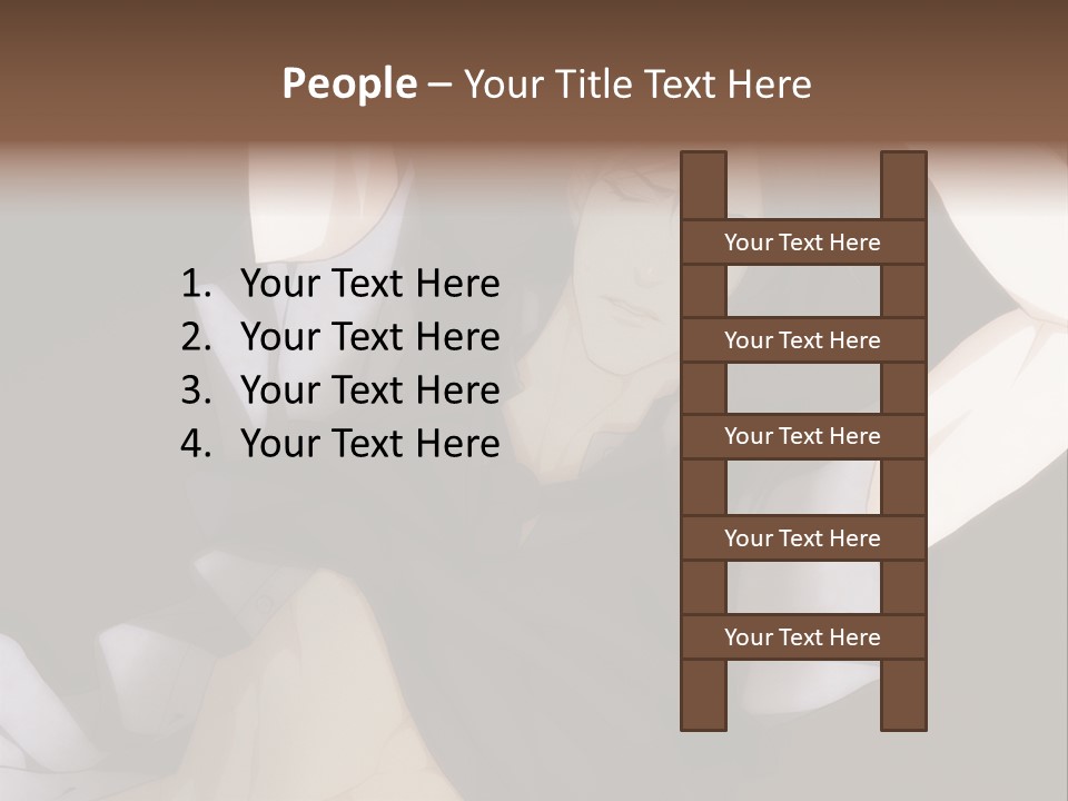 A Man Is Holding His Hands Behind His Head PowerPoint Template