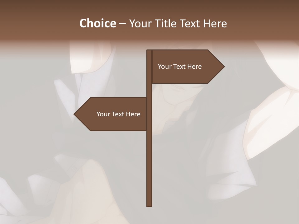 A Man Is Holding His Hands Behind His Head PowerPoint Template