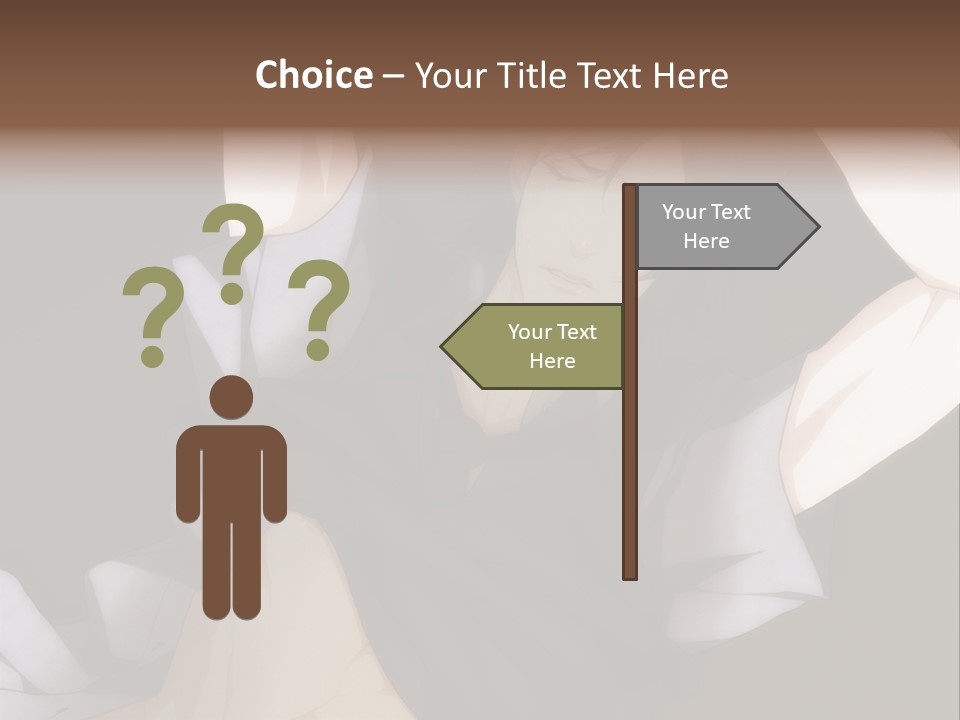 A Man Is Holding His Hands Behind His Head PowerPoint Template