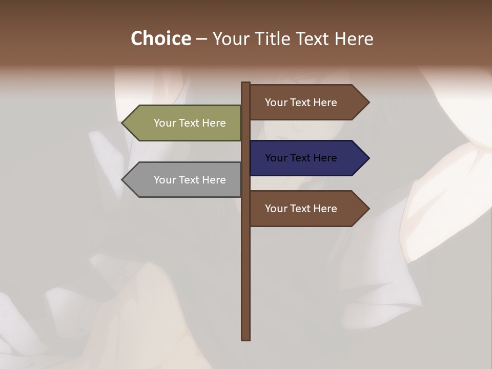 A Man Is Holding His Hands Behind His Head PowerPoint Template