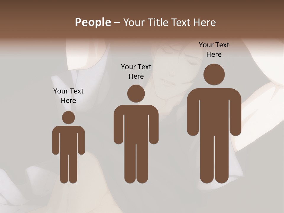 A Man Is Holding His Hands Behind His Head PowerPoint Template