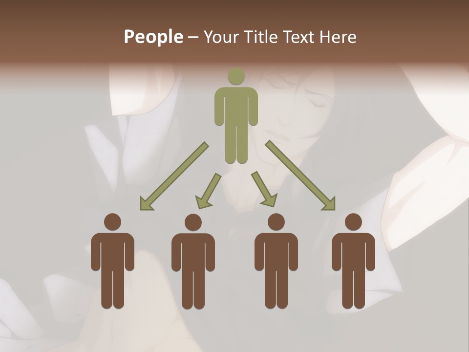 A Man Is Holding His Hands Behind His Head PowerPoint Template