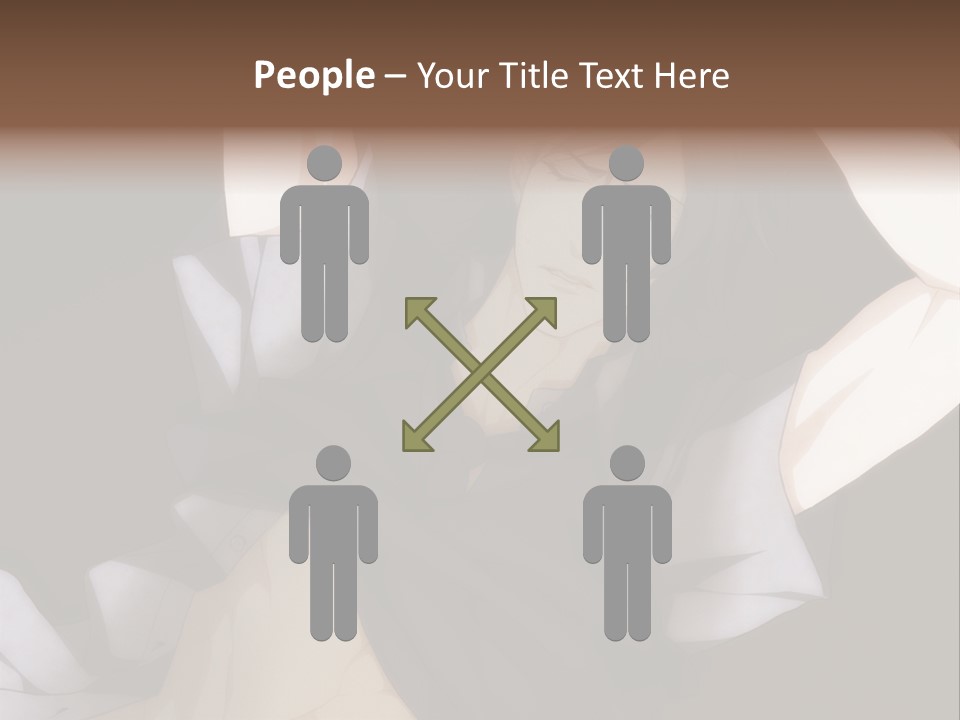 A Man Is Holding His Hands Behind His Head PowerPoint Template