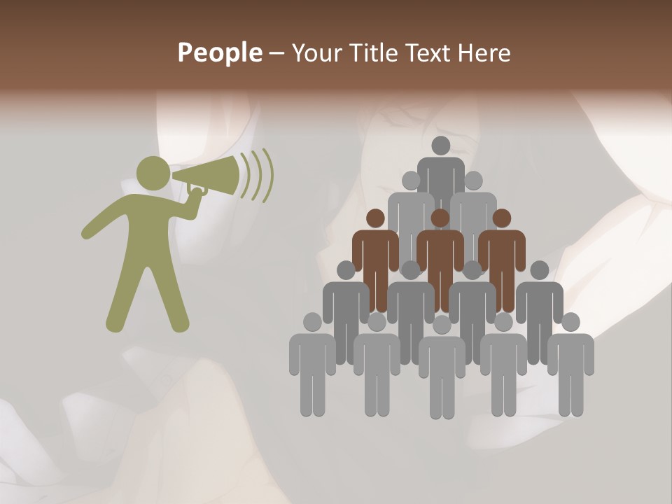 A Man Is Holding His Hands Behind His Head PowerPoint Template