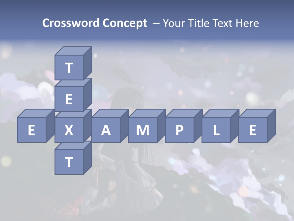 A Girl Sitting On A Hill With Clouds In The Background PowerPoint Template