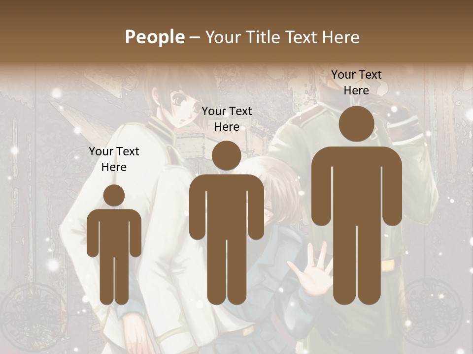 A Group Of People Standing Next To Each Other PowerPoint Template