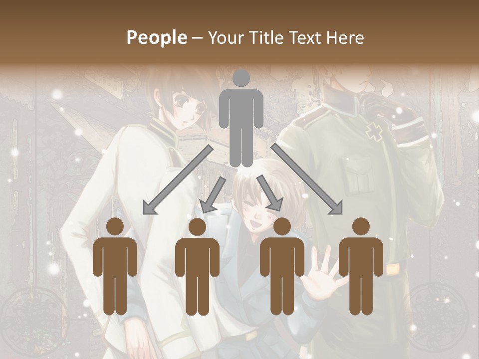 A Group Of People Standing Next To Each Other PowerPoint Template