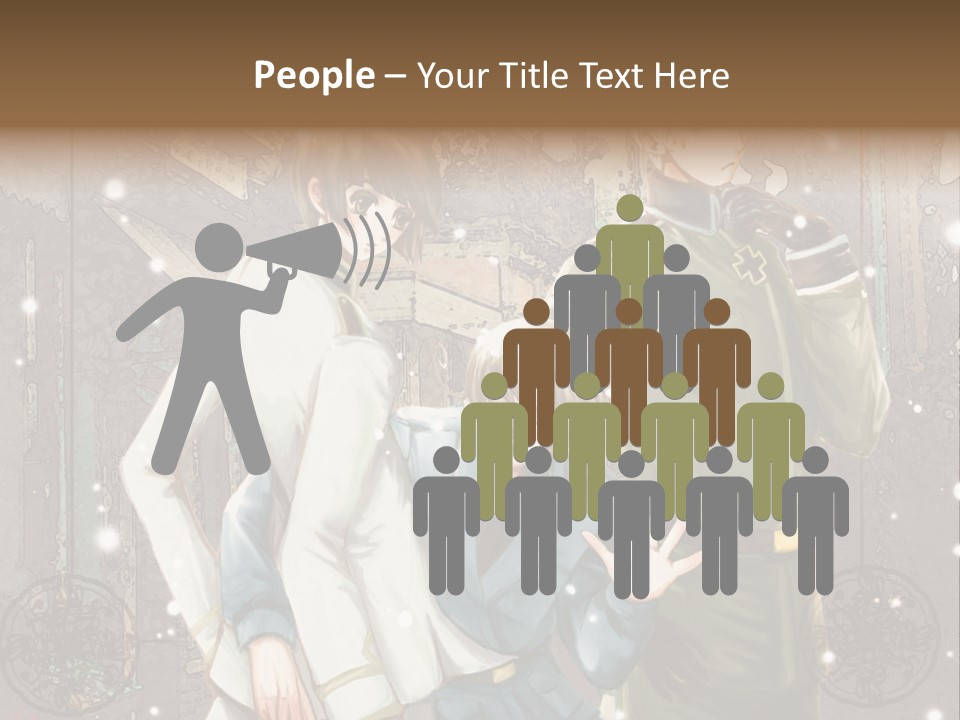 A Group Of People Standing Next To Each Other PowerPoint Template