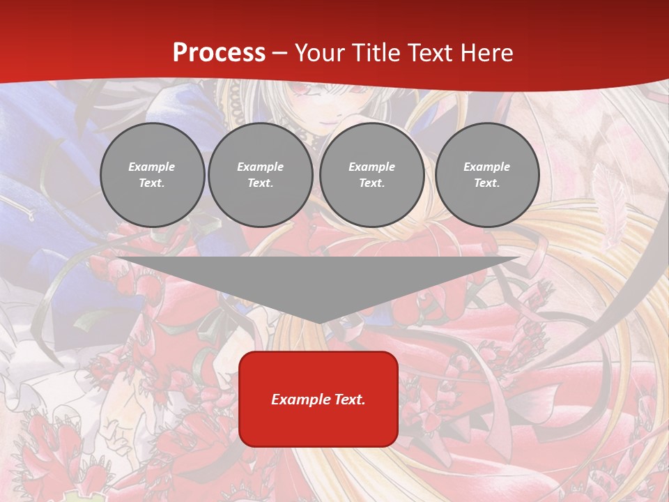 A Woman In A Red Dress Is Holding A Flower Powerpoint Presentation PowerPoint Template