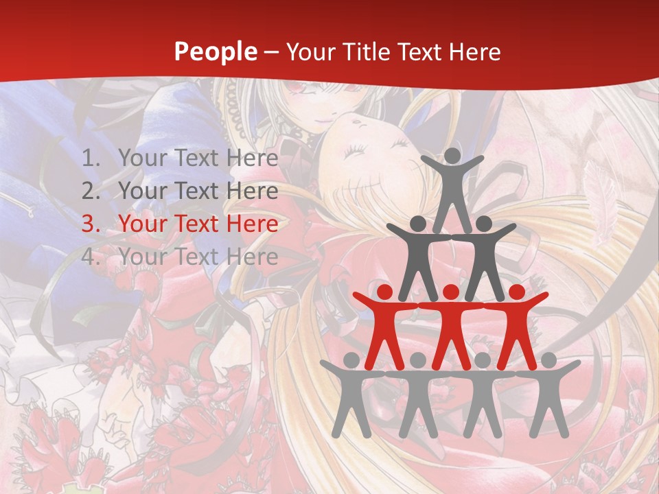 A Woman In A Red Dress Is Holding A Flower Powerpoint Presentation PowerPoint Template