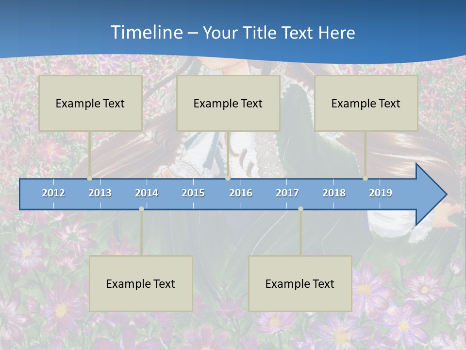 A Girl Sitting In A Field Of Flowers Powerpoint Template PowerPoint Template