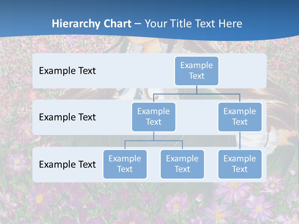 A Girl Sitting In A Field Of Flowers Powerpoint Template PowerPoint Template