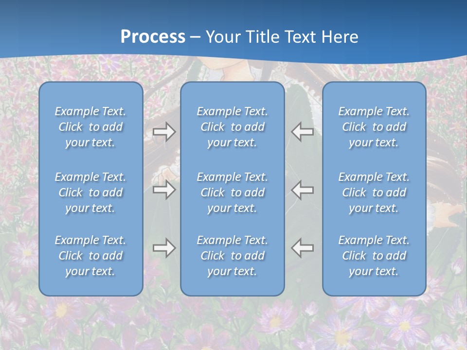 A Girl Sitting In A Field Of Flowers Powerpoint Template PowerPoint Template
