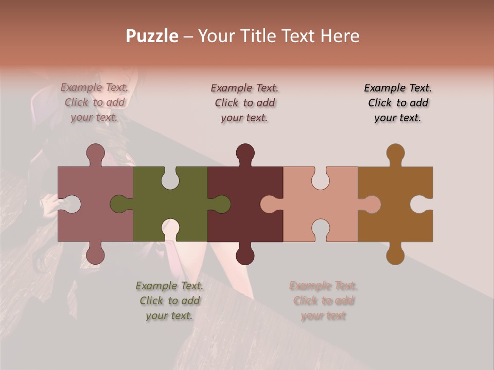 A Woman Sitting On The Floor With Her Legs Crossed PowerPoint Template