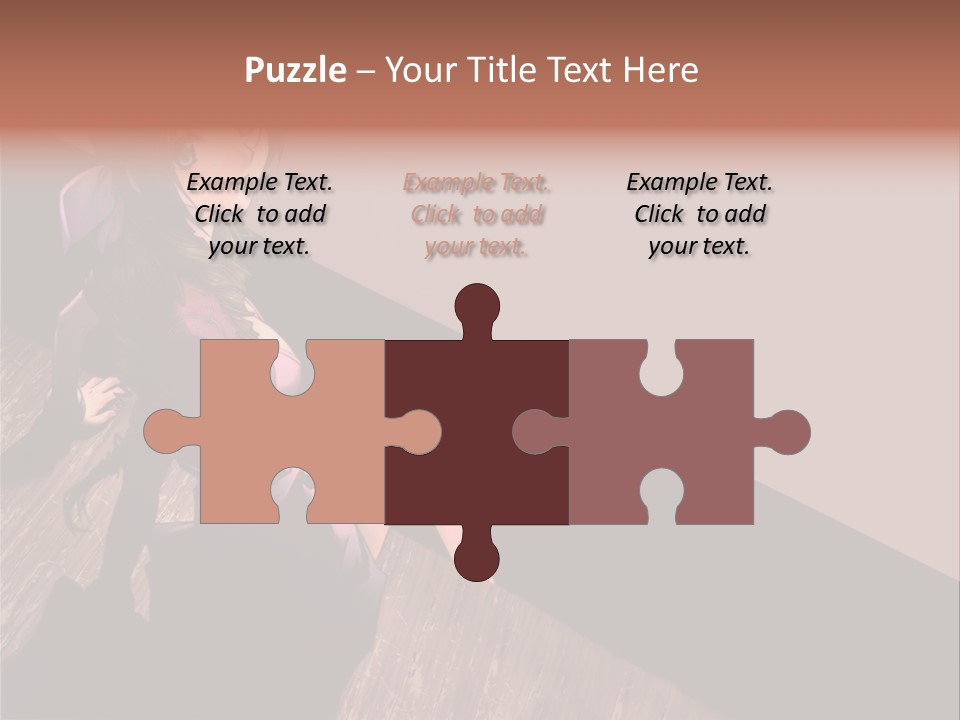 A Woman Sitting On The Floor With Her Legs Crossed PowerPoint Template