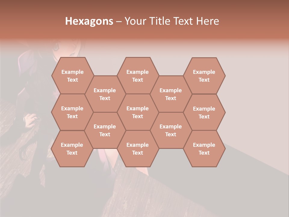 A Woman Sitting On The Floor With Her Legs Crossed PowerPoint Template