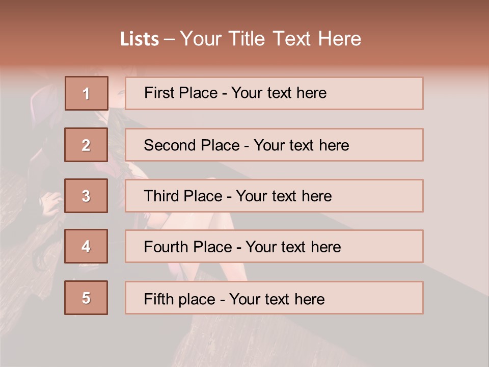 A Woman Sitting On The Floor With Her Legs Crossed PowerPoint Template