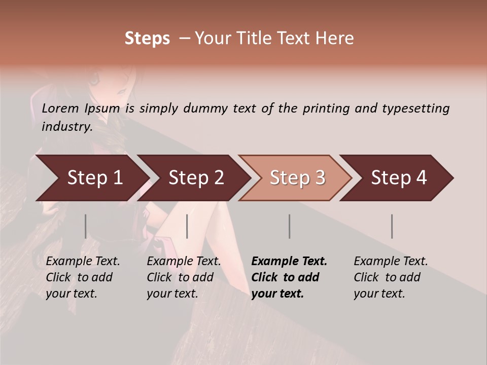 A Woman Sitting On The Floor With Her Legs Crossed PowerPoint Template