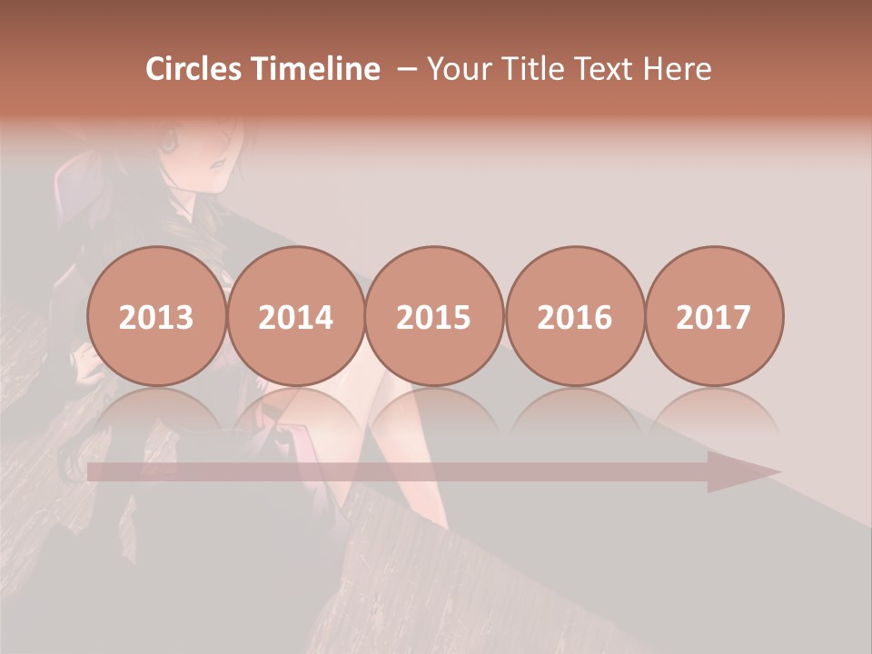 A Woman Sitting On The Floor With Her Legs Crossed PowerPoint Template