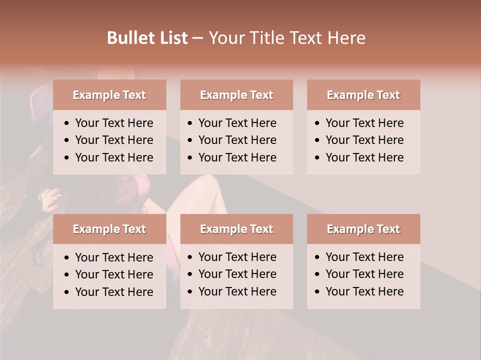 A Woman Sitting On The Floor With Her Legs Crossed PowerPoint Template