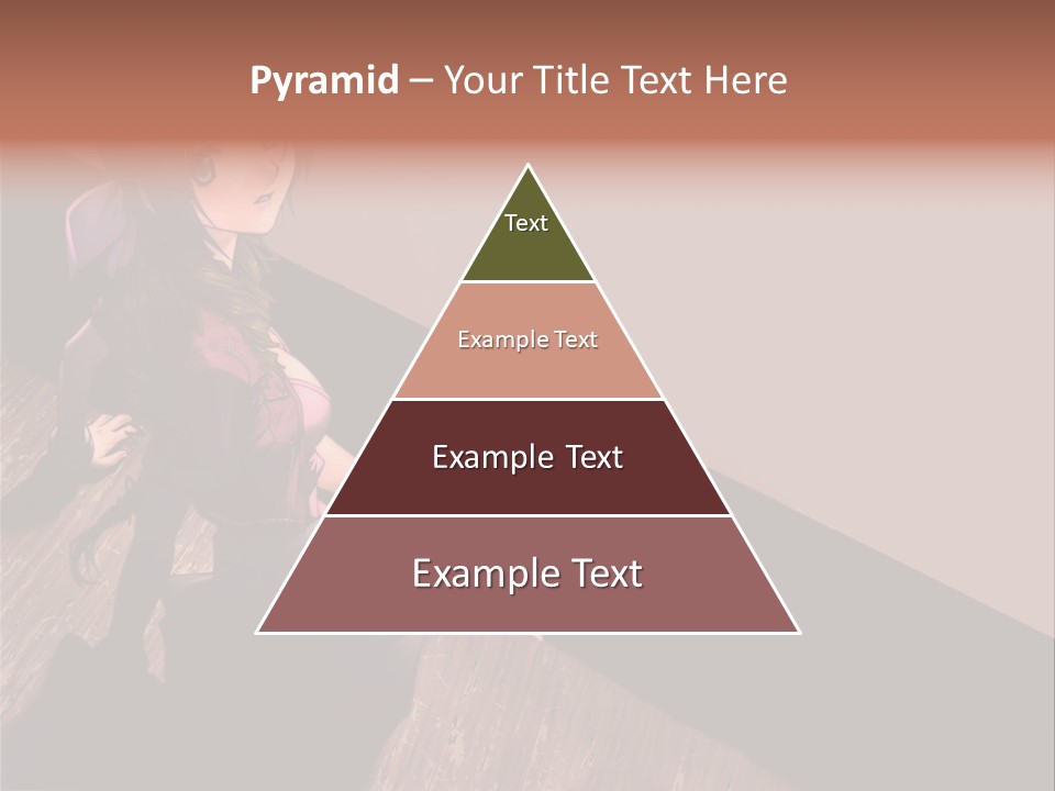 A Woman Sitting On The Floor With Her Legs Crossed PowerPoint Template