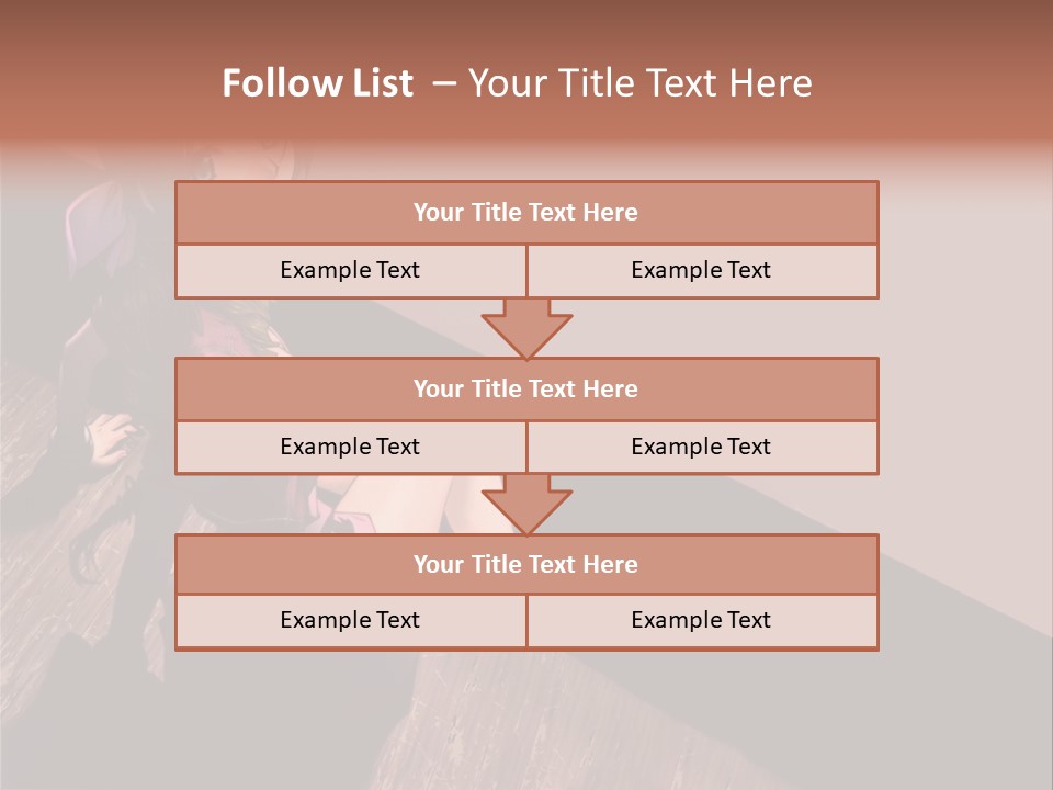 A Woman Sitting On The Floor With Her Legs Crossed PowerPoint Template