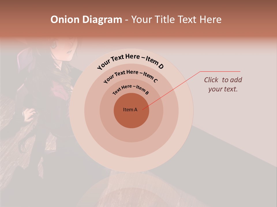 A Woman Sitting On The Floor With Her Legs Crossed PowerPoint Template