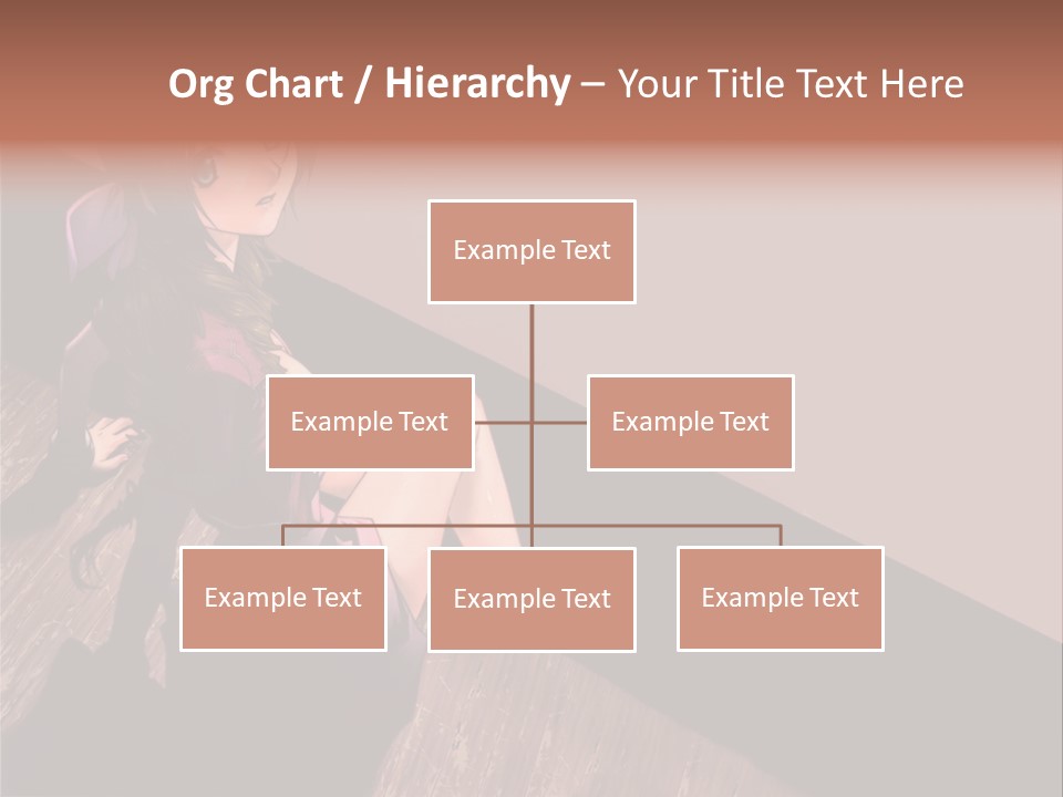 A Woman Sitting On The Floor With Her Legs Crossed PowerPoint Template