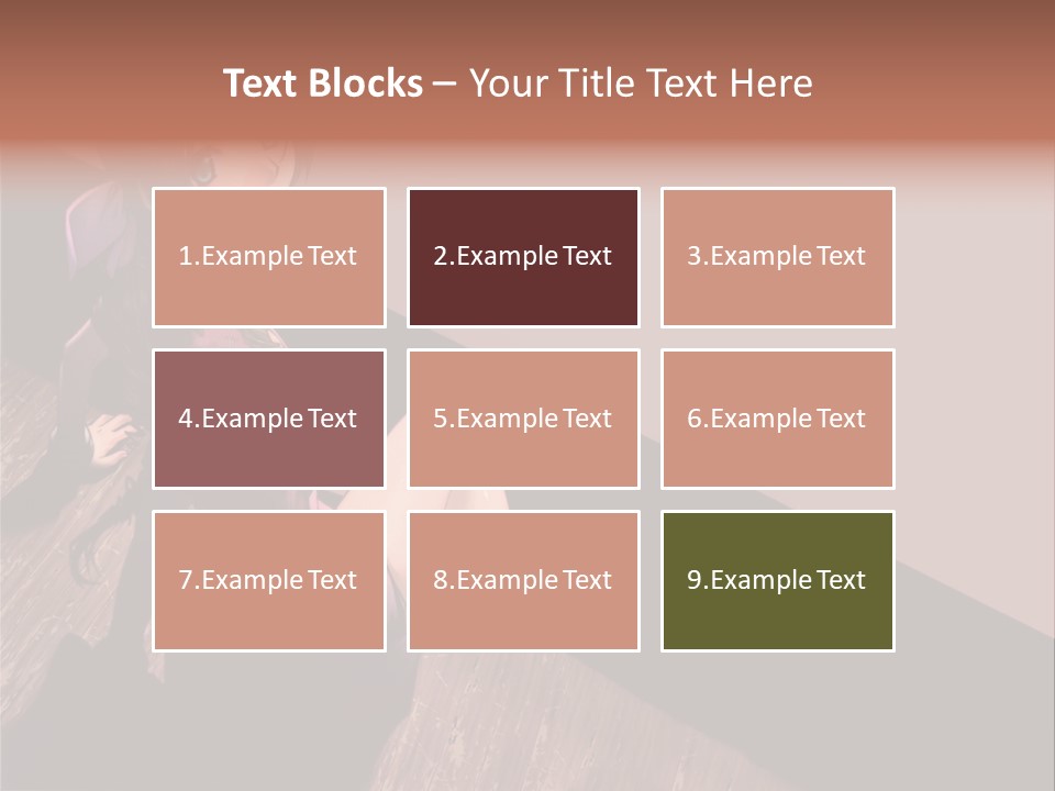 A Woman Sitting On The Floor With Her Legs Crossed PowerPoint Template