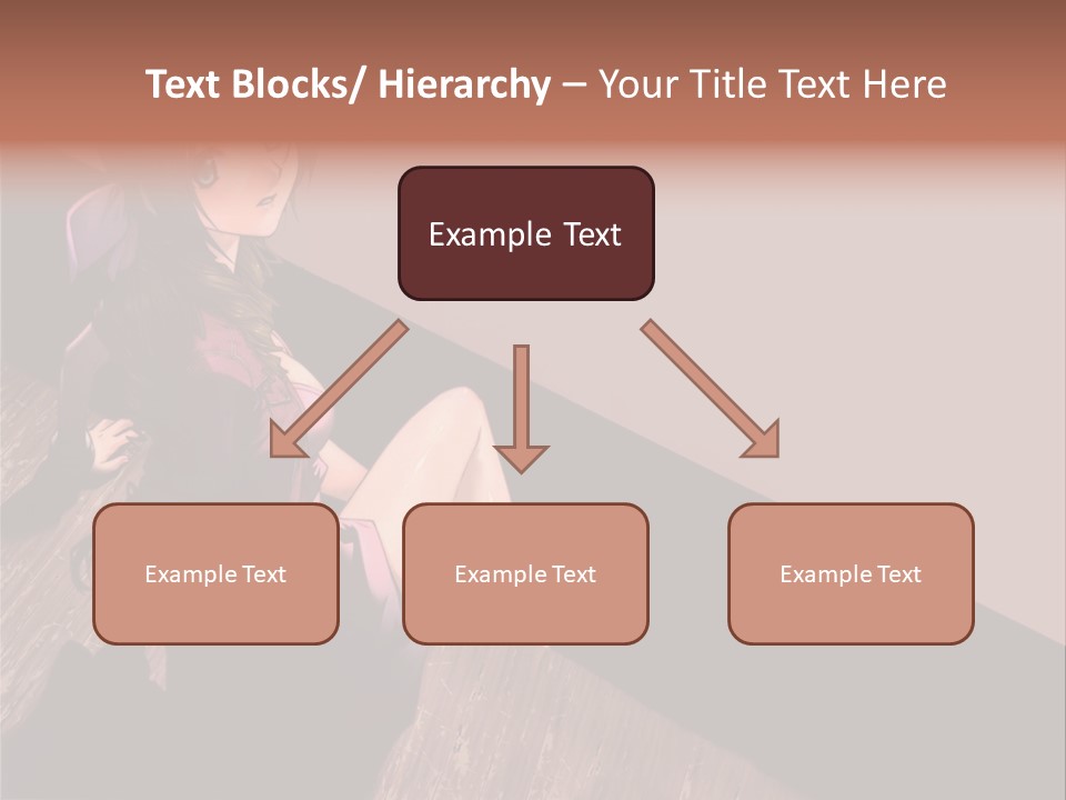 A Woman Sitting On The Floor With Her Legs Crossed PowerPoint Template