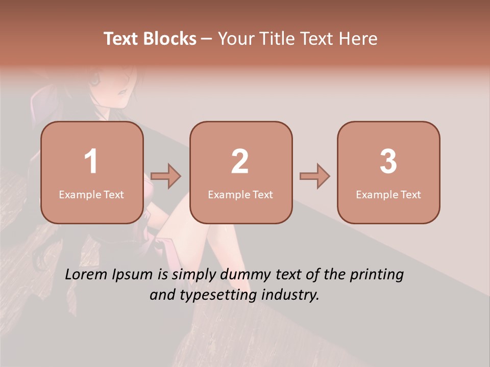 A Woman Sitting On The Floor With Her Legs Crossed PowerPoint Template