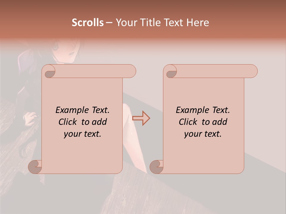 A Woman Sitting On The Floor With Her Legs Crossed PowerPoint Template