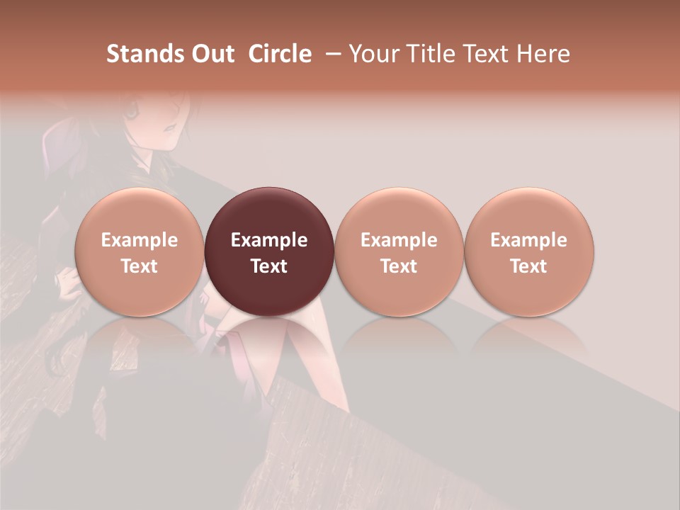 A Woman Sitting On The Floor With Her Legs Crossed PowerPoint Template