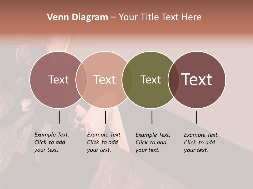 A Woman Sitting On The Floor With Her Legs Crossed PowerPoint Template