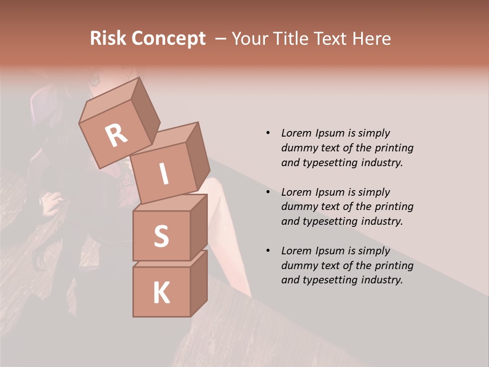 A Woman Sitting On The Floor With Her Legs Crossed PowerPoint Template