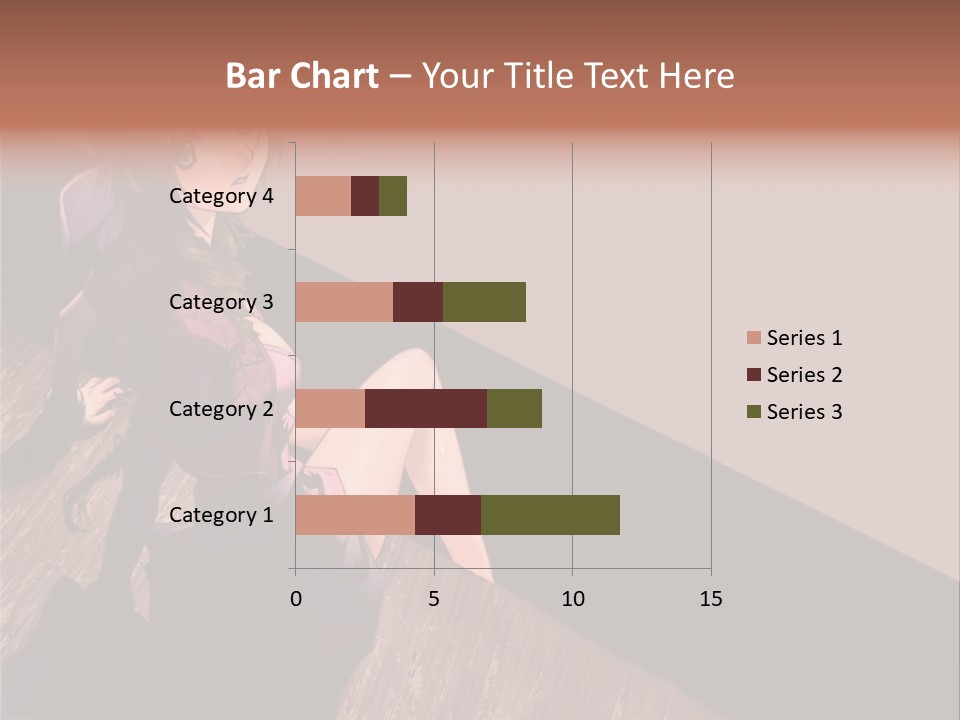 A Woman Sitting On The Floor With Her Legs Crossed PowerPoint Template