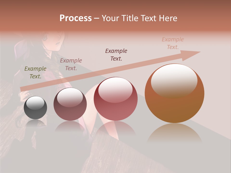 A Woman Sitting On The Floor With Her Legs Crossed PowerPoint Template