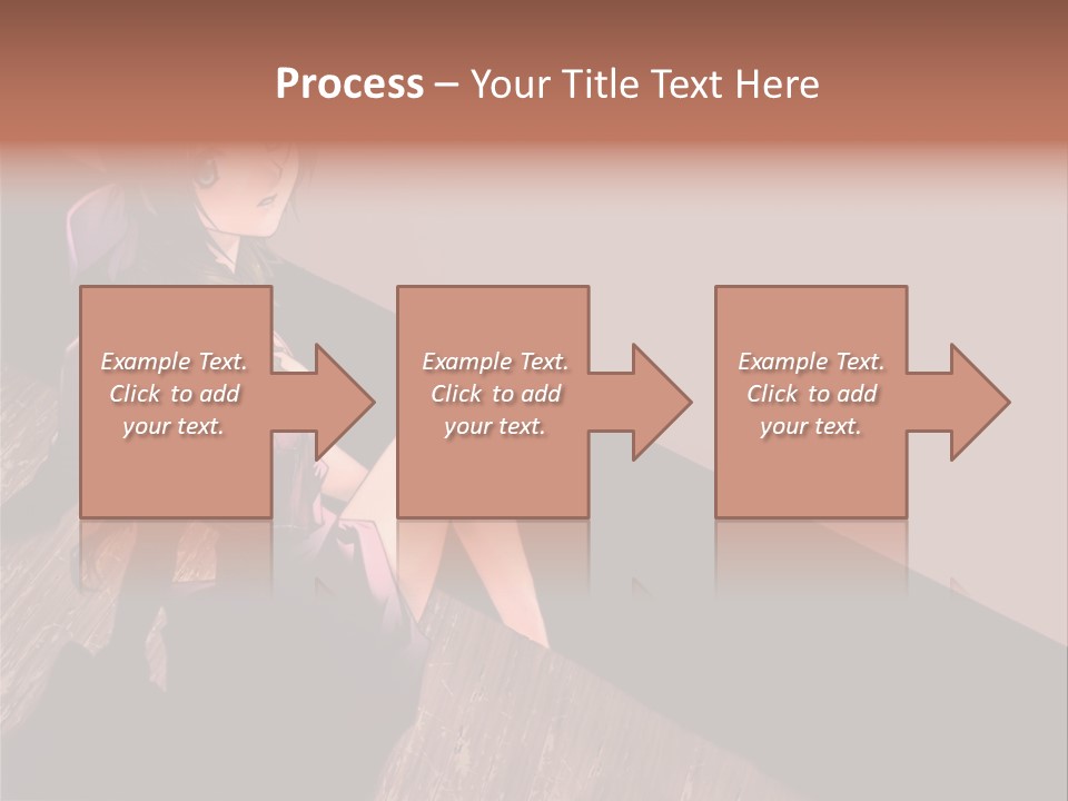 A Woman Sitting On The Floor With Her Legs Crossed PowerPoint Template