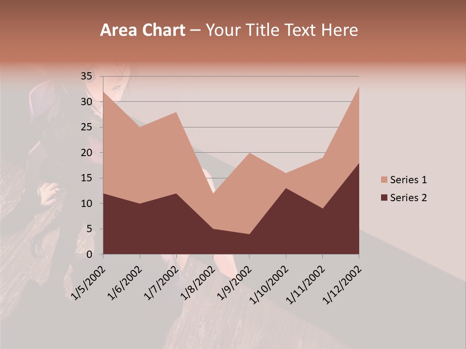 A Woman Sitting On The Floor With Her Legs Crossed PowerPoint Template