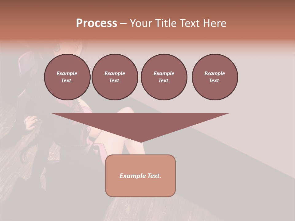 A Woman Sitting On The Floor With Her Legs Crossed PowerPoint Template