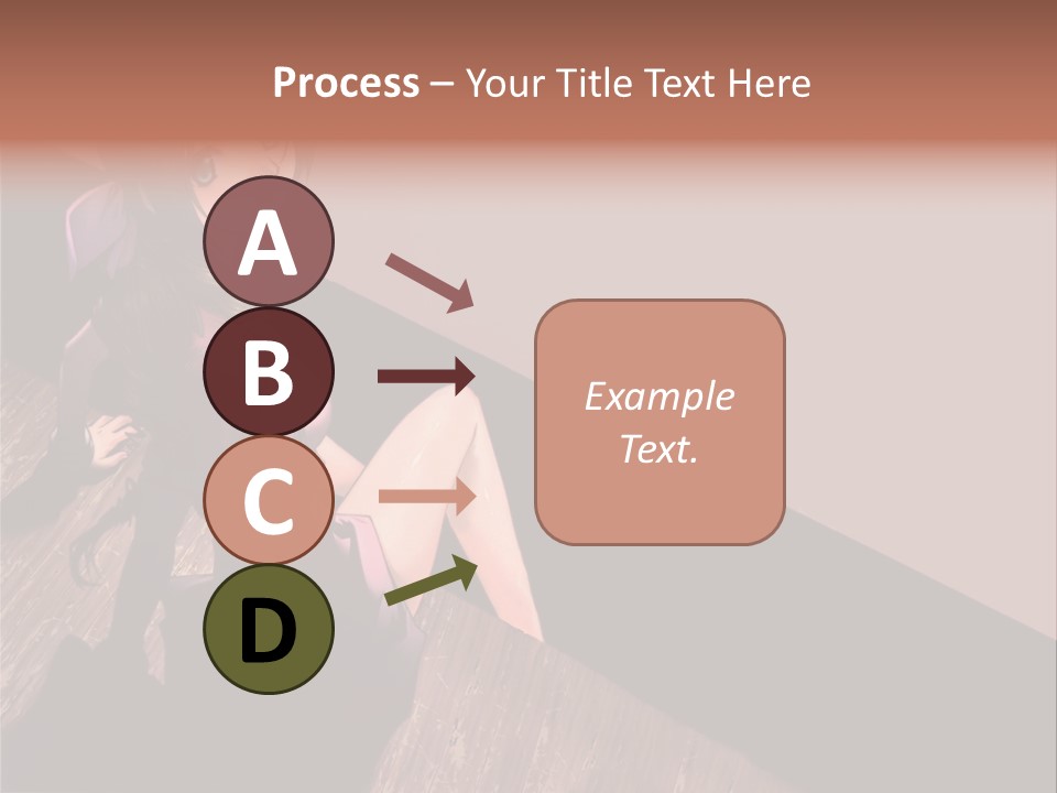 A Woman Sitting On The Floor With Her Legs Crossed PowerPoint Template