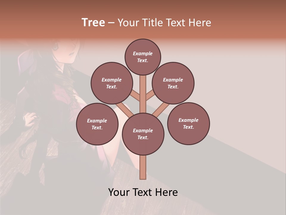 A Woman Sitting On The Floor With Her Legs Crossed PowerPoint Template