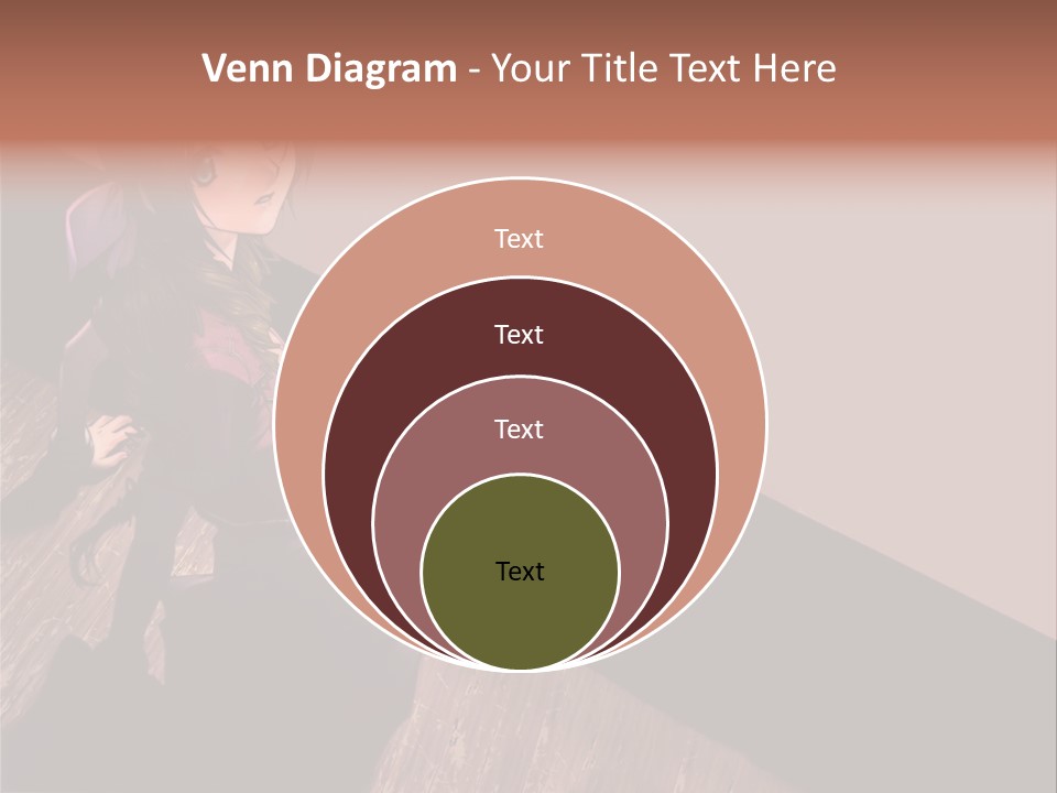A Woman Sitting On The Floor With Her Legs Crossed PowerPoint Template