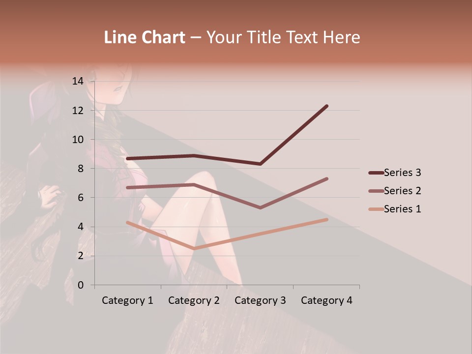 A Woman Sitting On The Floor With Her Legs Crossed PowerPoint Template