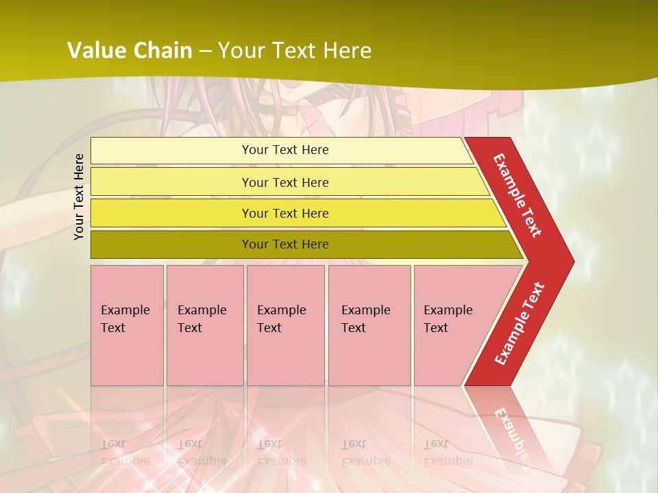 A Girl In A Pink Dress With A Heart On Her Head PowerPoint Template