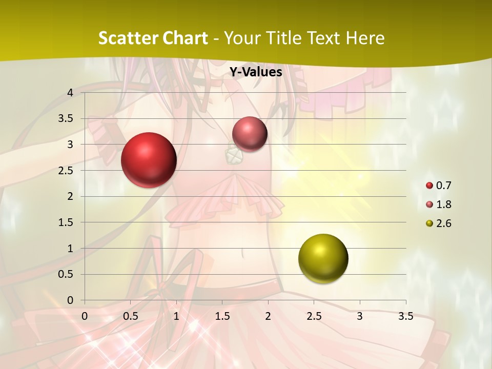 A Girl In A Pink Dress With A Heart On Her Head PowerPoint Template
