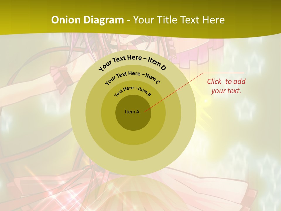 A Girl In A Pink Dress With A Heart On Her Head PowerPoint Template