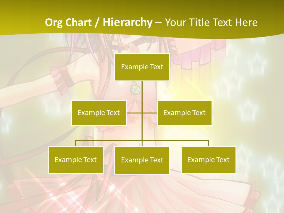A Girl In A Pink Dress With A Heart On Her Head PowerPoint Template