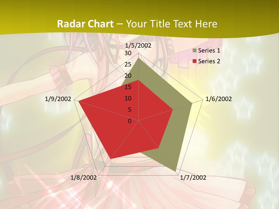 A Girl In A Pink Dress With A Heart On Her Head PowerPoint Template